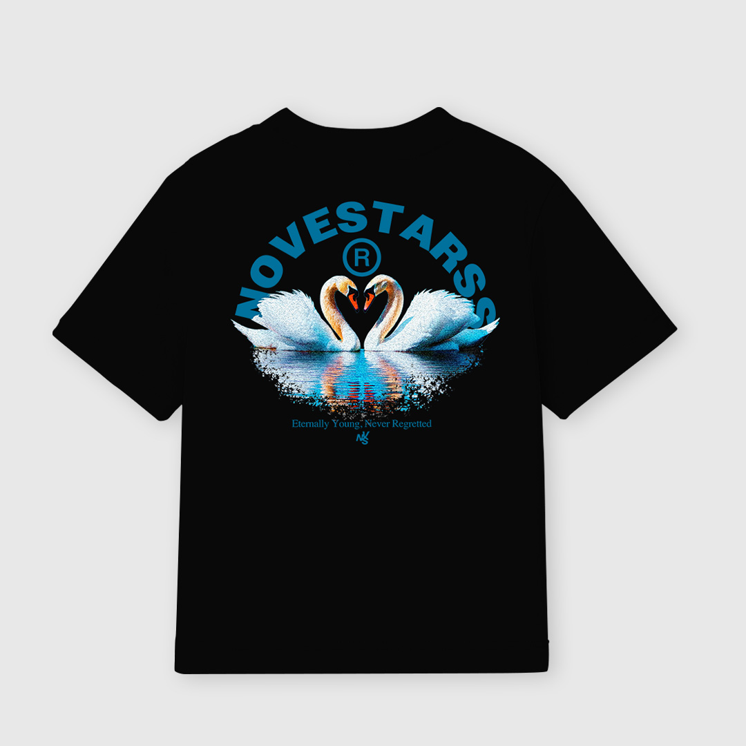 Camisa Swan Couple Black